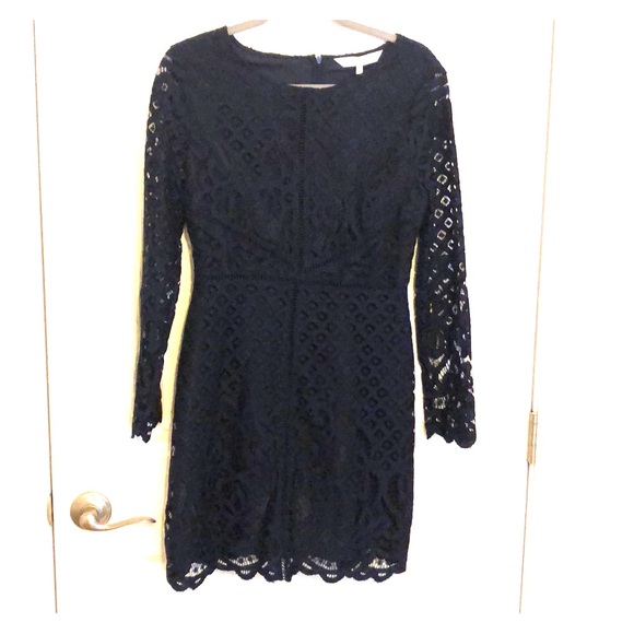 Cupcakes and cashmere navy lace dress with sleeves - Picture 1 of 5